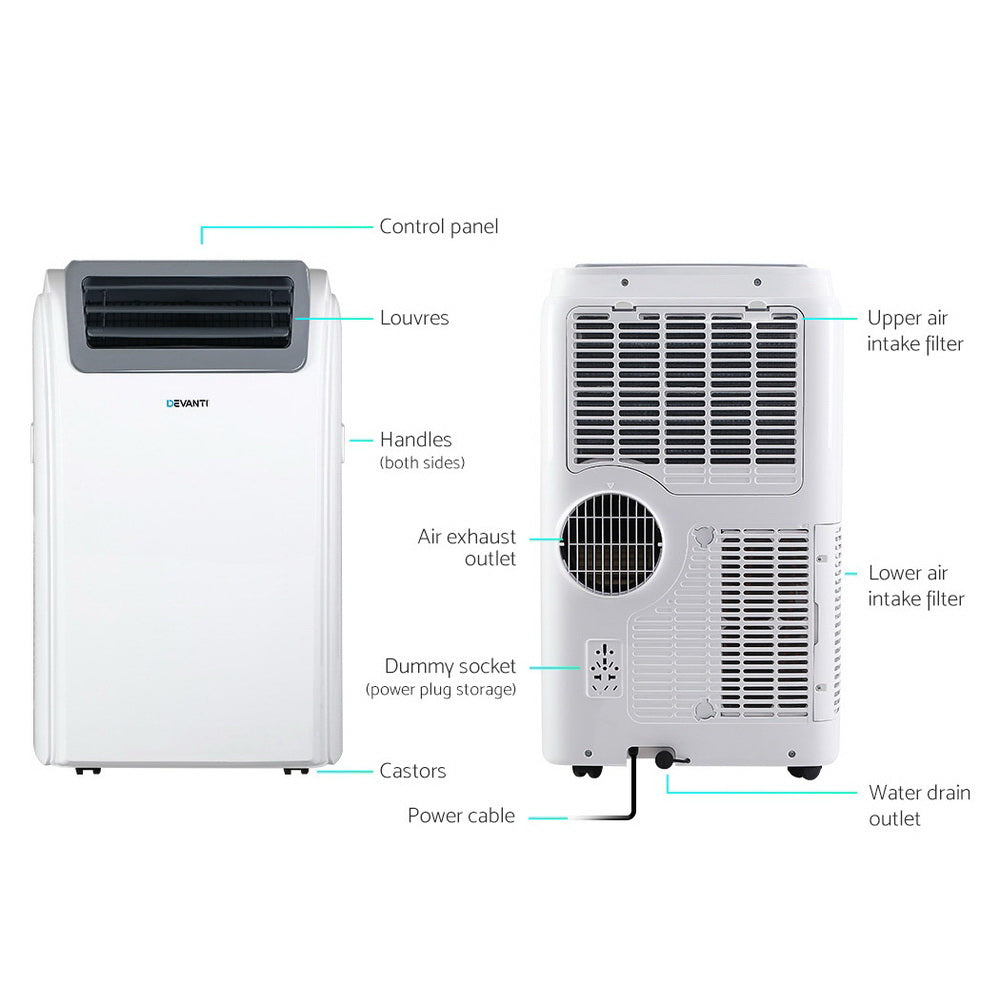 DEVANTI 3 IN 1 PORTABLE WIFI AIR CONDITIONER