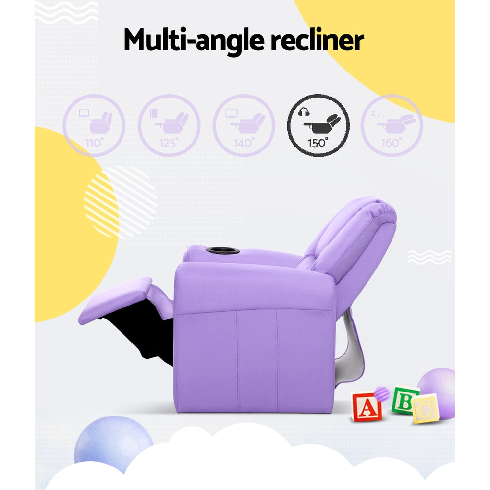 KEEZI KIDS PU LEATHER RECLINER
